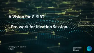 G-SIRT Ideation Session Pre-work for Problem Statements and Starter Ideas