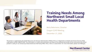 Training Needs Among Northwest Small Local Health Departments