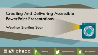 Creating Accessible PowerPoint Presentations - Webinar Highlights