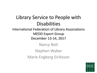 Library Service to People with Disabilities: IFLA's Survey Insights