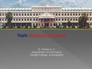 Financial Accounting at Deogiri College Aurangabad