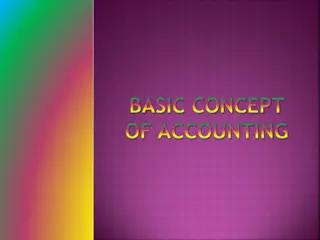 Basic Concepts of Accounting