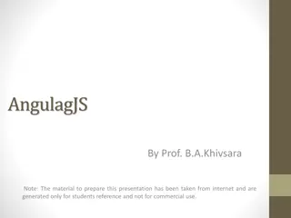 AngularJS Introduction and MVC Architecture