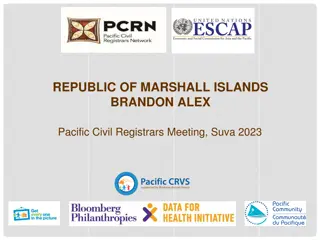 Vital Statistics and CRVS Activities in Marshall Islands