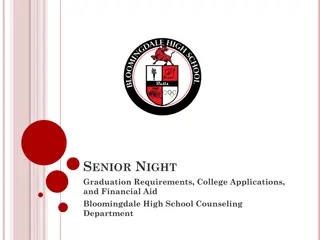 Graduation Requirements and College Resources at Bloomingdale High School