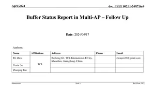 IEEE 802.11-24 Buffer Status Report in Multi-AP Coordination