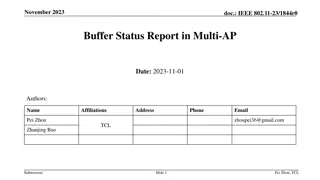 IEEE 802.11-23/1844r0 Buffer Status Report in Multi-AP