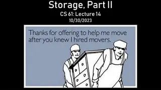 Storage, Part II