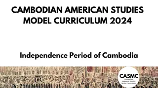 CAMBODIAN AMERICAN STUDIES