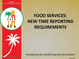 New Time Reporting Requirements for LAUSD Food Services Division