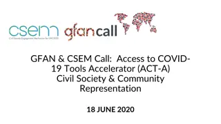 GFAN & CSEM Call: Access to COVID-19 Tools Accelerator