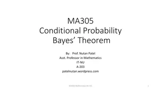 Conditional Probability and Bayes Theorem