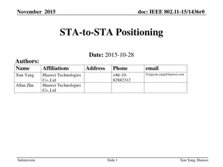 STA-to-STA Positioning