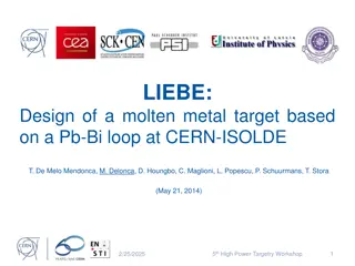 LIEBE Molten Metal Target Design at CERN-ISOLDE