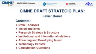 CIMNE Draft Strategic Plan Overview