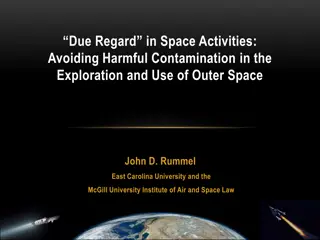 Avoiding Harmful Contamination in Space Exploration