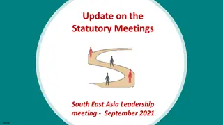 Update on the Statutory Meetings