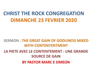 CHRIST THE ROCK CONGREGATION