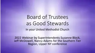 Board of Trustees as Good Stewards