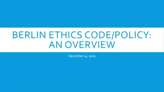 Berlin Ethics Code and Policy Overview