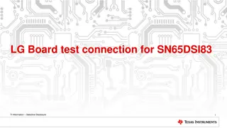 LG Board test connection for SN65DSI83