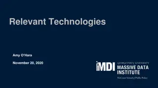 Relevant Technologies and Data Protection