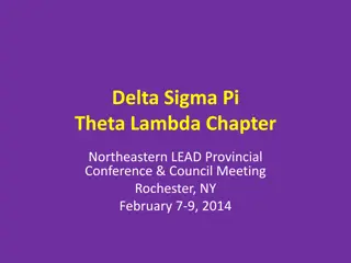 Delta Sigma Pi Theta Lambda Chapter - Conference Details