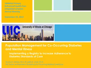 Population Management for Co-Occurring Diabetes and Mental Illness