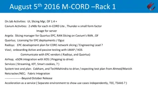M-CORD Rack 1 On-Lab Activities UI, Slicing Manager