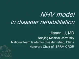 Comprehensive Rehab Facility in Disaster Zones