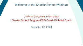 Charter School Program (CSP) Covid-19 Relief Grant Webinar
