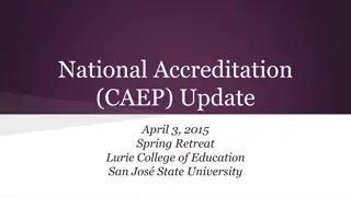 National Accreditation (CAEP) Update