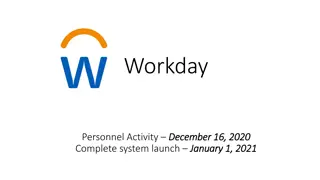 Workday Personnel Activities System Launch Information