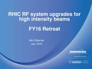 RHIC RF system upgrades for high intensity beams