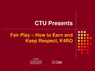 Fair Play: How to Earn and Keep Respect in Radio Contesting
