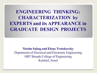 Characterization of Engineering Thinking in Graduate Design Projects