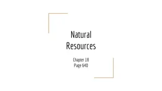 Overview of Natural Resources and Energy