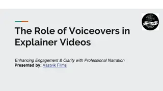 The Role of Voiceovers in Explainer Videos