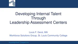 Developing Internal Talent Through Leadership Assessment Centers