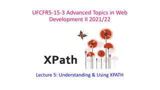 Using XPath for XML Document Processing