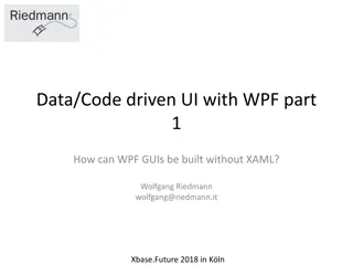 Data/Code driven UI with WPF part