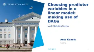 Choosing Predictor Variables in a Linear Model Using DAGs