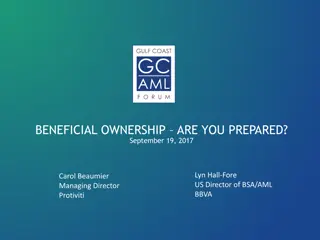 Beneficial Ownership and Customer Transparency