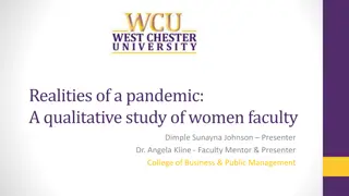 Realities of a Pandemic: Women Faculty Study