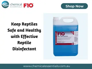 Keep Reptiles Safe and Healthy with Effective Reptile Disinfectant