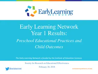 Early Learning Network Year 1 Results: Preschool Educational Practices