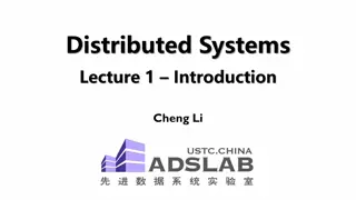 Core Concepts of Distributed Systems