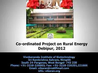 Co-ordinated Project on Rural Energy Development in Sundarbans