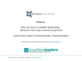 Excel in Middle Leadership: Next Steps Towards Progression