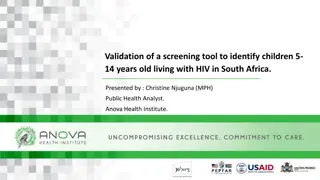 Validation of a Screening Tool for Children Living with HIV in South Africa
